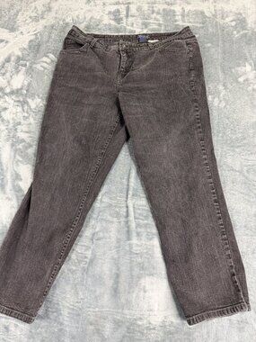 Bandolino Mandie Womens Plus 18WS Black Straight-Leg Denim Jeans